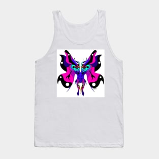 the mothman kaiju in skull armor ecopop art of the death Tank Top